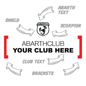 Alternative view of Abarth Club Sticker - Custom